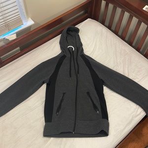 RBX XTRAIN Fleece Hoodie, Size S, Gray/Black